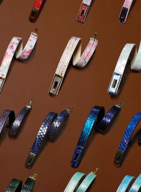 诊疗师手工定制 凯莉扣项圈真皮日常调教颈链choker小众脖环k9