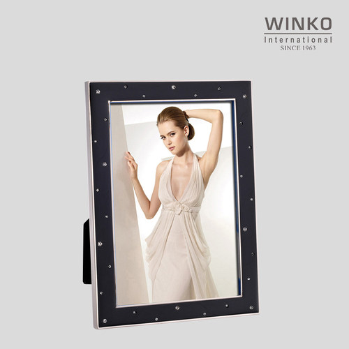 WINKO 黑色星河创意摆台装饰结婚照相架欧式婚纱相框像框画框6寸