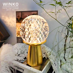 WINKO水晶台灯 轻奢饰品摆件装饰灯 美式创意现代高级卧室床头灯