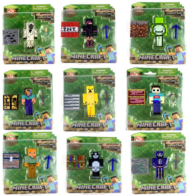 我的世界塑料玩具手办末影人Dream史蒂夫苦力怕铁傀儡人偶模型