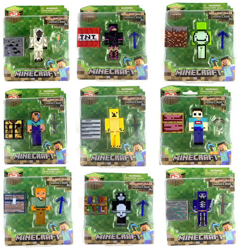 我的世界塑料玩具手办末影人Dream史蒂夫苦力怕铁傀儡人偶模型