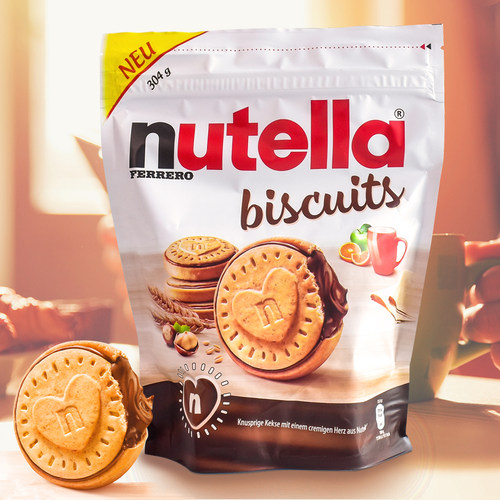 费列罗能多益夹心巧克力酱饼干