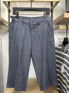 腿2024夏季 高腰宽松大裤 薄牛仔 3611天丝莱赛尔纤维7分裤 道一男裤