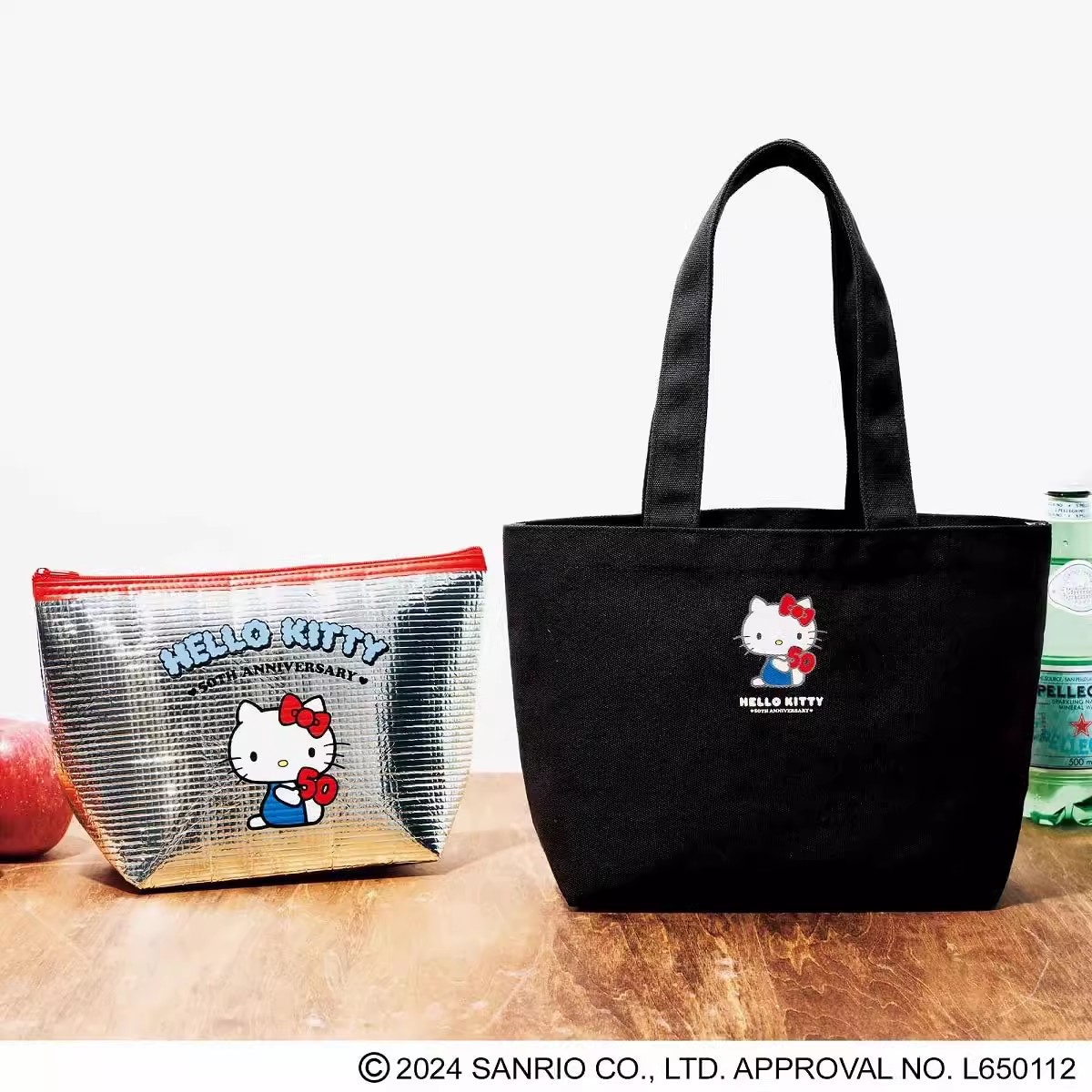 现货日本杂志附录凯蹄猫两件套50周年保温保冷便当包户外午餐包