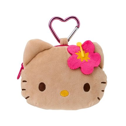 日系卡通可爱hellokitty毛绒零钱包耳机包收纳包收纳袋钥匙扣挂件
