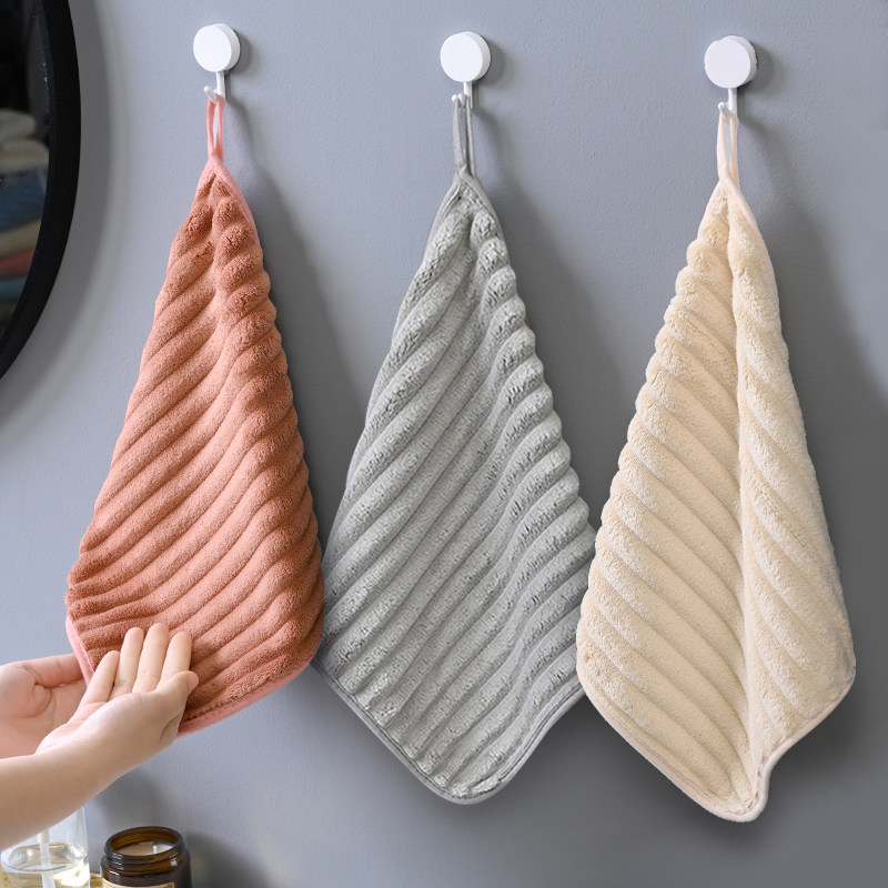 擦手巾小毛巾柔软吸水方巾可挂式男女儿童可爱家用手帕厨房卫生间,家庭/个人清洁工具,厨房擦手巾,淘宝优惠券,粉丝福利购,淘宝优惠卷