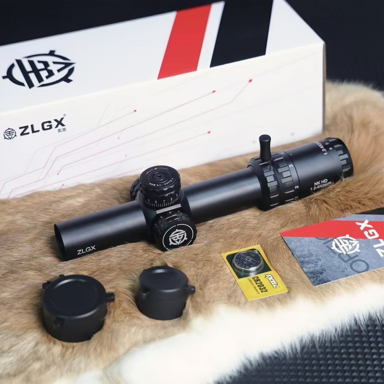 沼泽鹿速瞄炙龙1.2-6倍瞄准八倍十字高清望远镜模型器材弹弓玩具