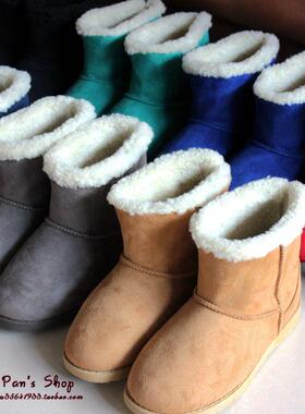 清仓 日系外单e/speranza森女系短筒雪地靴学院风短靴棉靴女靴子