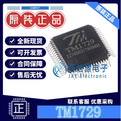 LCD驱动 TM1729 天微 LQFP-64(7x7)字段式LCD显示驱动控制IC全新