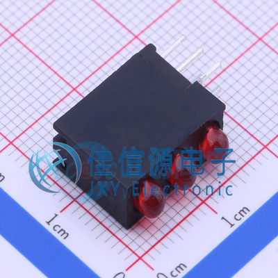 LED灯座 A1394B/3H EVERLIGHT(亿光)  插件 红灯 DIP-6-2.54mm