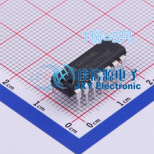 逻辑门 CD4011BE HGSEMI(华冠) DIP-14(5只)