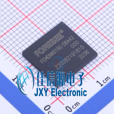 eMMC存储FEMDNN016G-58A43江波龙