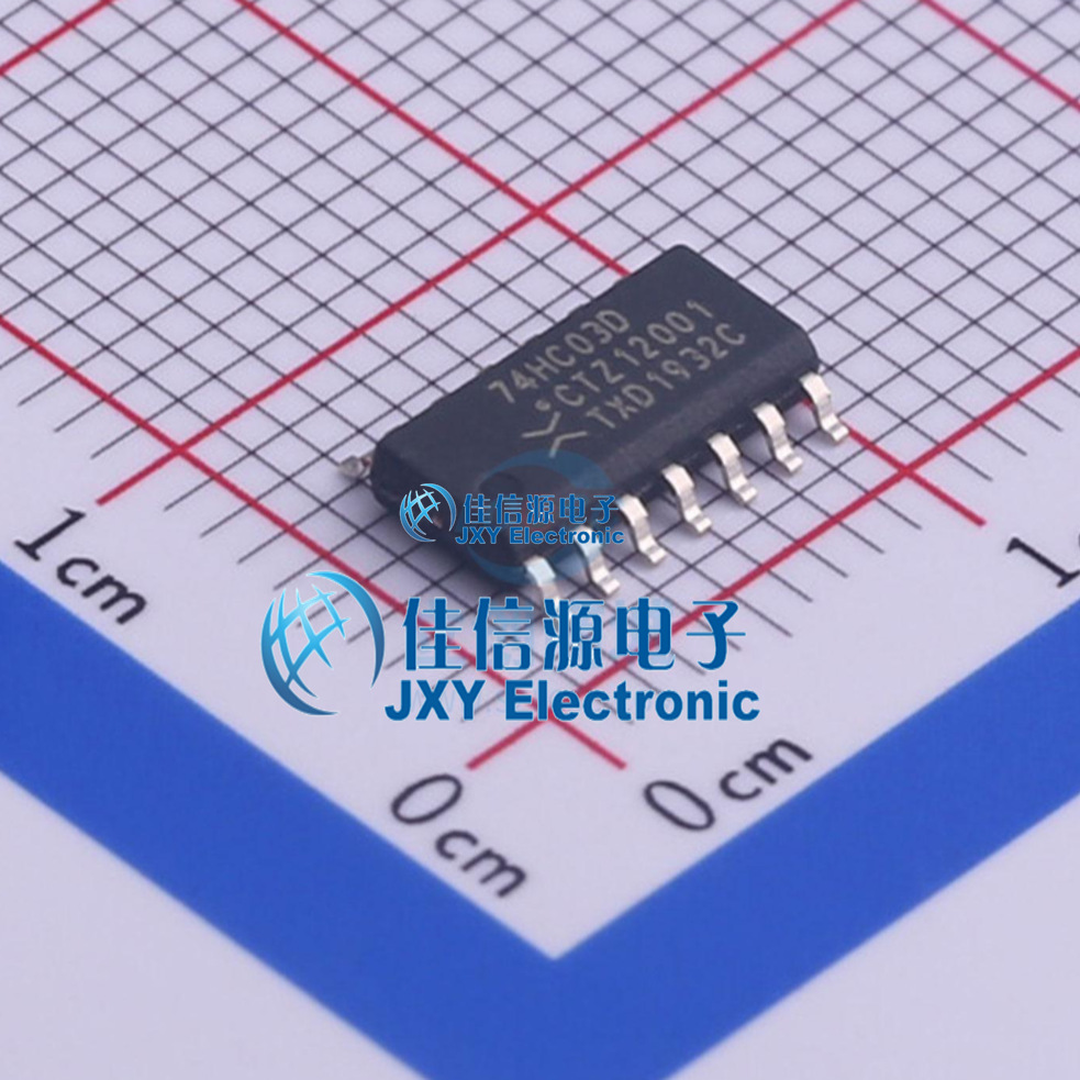 逻辑门     74HC03D,653  Nexperia(安世)  SO-14 电子元器件市场 芯片 原图主图