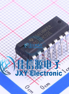 逻辑门     CD74HC02E  TI()  DIP-14