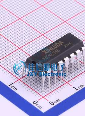 数码管驱动 XD74LS48 XINLUDA(信路达) DIP-16解码器驱动器共阴极