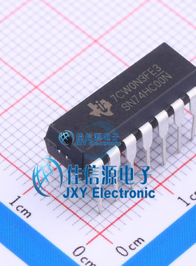 逻辑门 SN74HC00N TI DIP-14与非门4通道2输入2V~6V全新2uA
