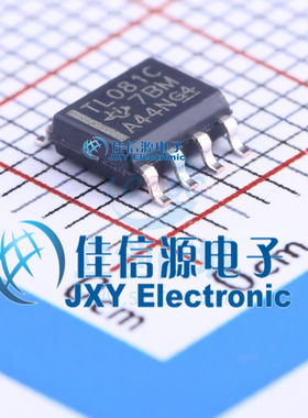 FET输入运放芯片 TL081CDR TI(德州仪器) SOIC-8 150mil 全新原装