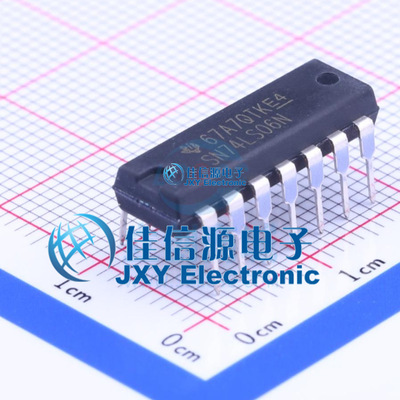 反相器SN74LS06N全新6通道1输入