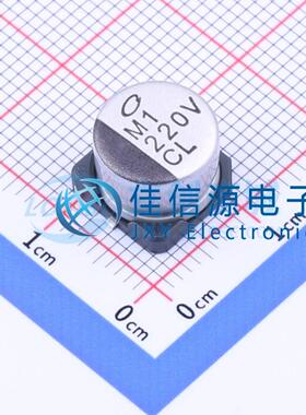 电解电容 UCL1V221MCL6GS Nichicon(尼吉康) 10x7.7 220uF 35V