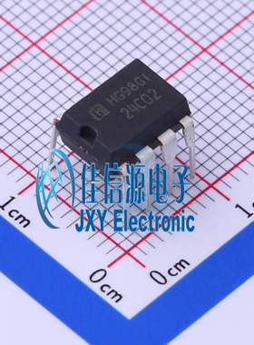 EEPROM存储器 AT24C02N HGSEMI(华冠) DIP-8 替代进口 24C02全新