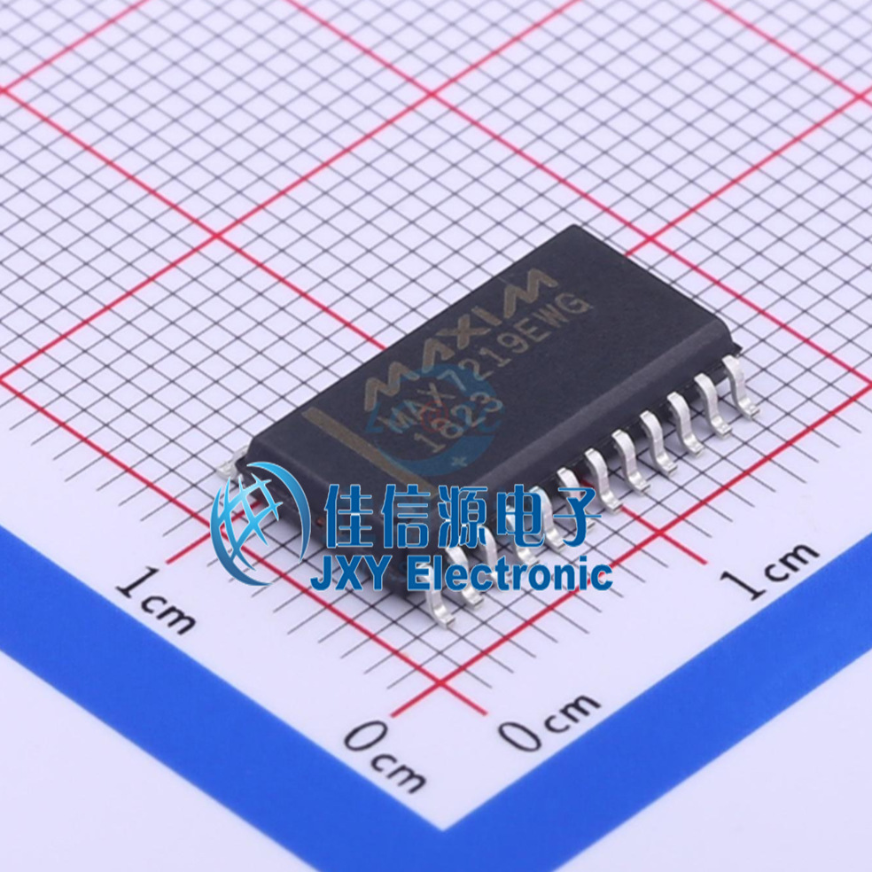 LED显示驱动 MAX7219EWG+T MAXIM(美信) SOIC-24-300mil