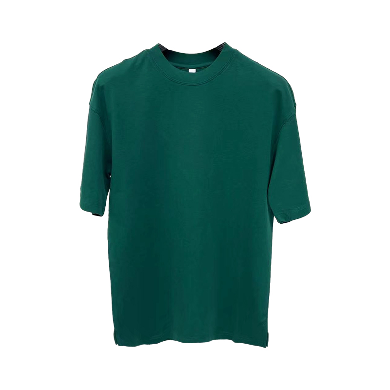 男士夏季时尚户外百搭韩版宽松半袖纯色舒适圆领短袖T恤7102-封面