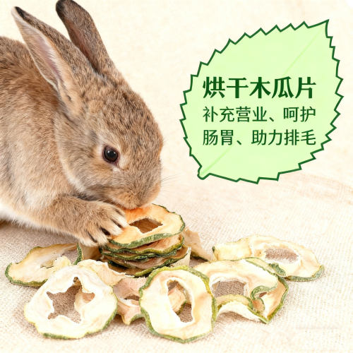 磨牙兔子木瓜干防掉毛兔兔排毛球