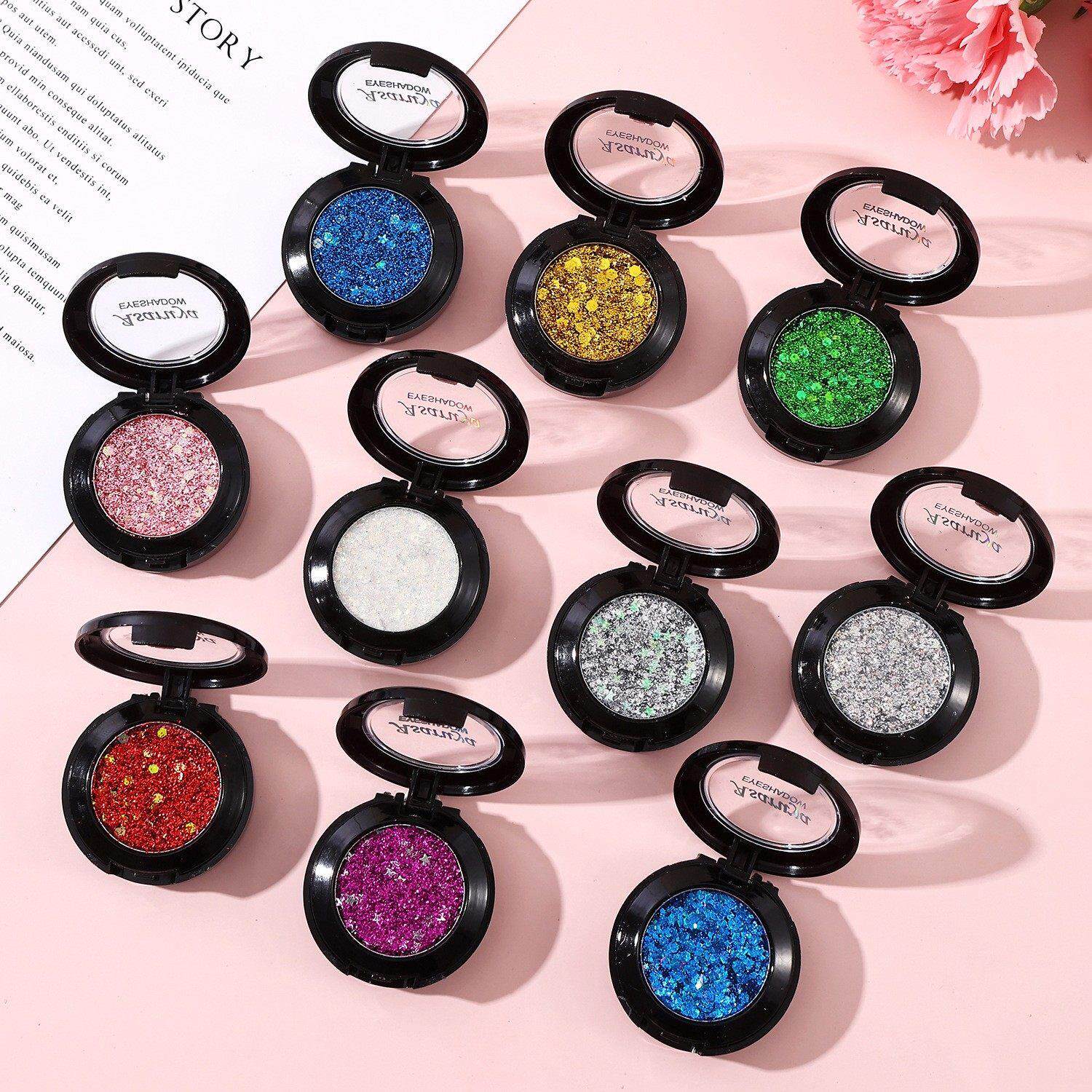 正品（买二送一）单色亮片啫喱膏舞台妆眼影膏人鱼之鳞闪片膏金色