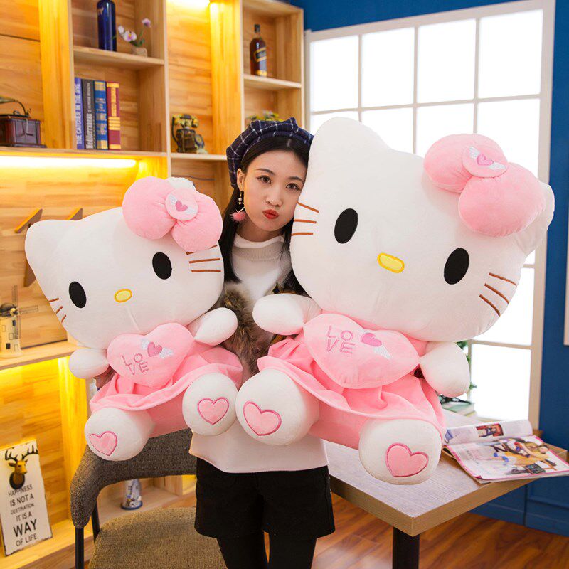 Ha myself hello kitty Plush toys pillow Large Hello Kitty Doll kt a doll Valentine's Day Giftin the Toy/Childs/Puzzle/Building block/Model , Plush Fabric Toys  category - from Buy2taobao.com to provide professional Taobao agent buy service