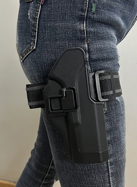 格洛克简易绑腿枪套战术快拔套COS道具演出通用G17 1911 P226 TP9