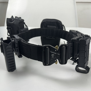 战术快拆浪人腰封内外腰带二层molle系统快拔套枪套茉莉弹夹套G17