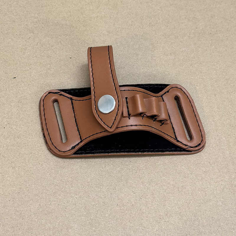 简易款快拔套腰挂穿腰带防抢皮枪