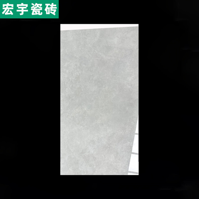 宏宇瓷砖750x1500通体大理石客厅亮光灰色地砖广东佛山防滑磁砖