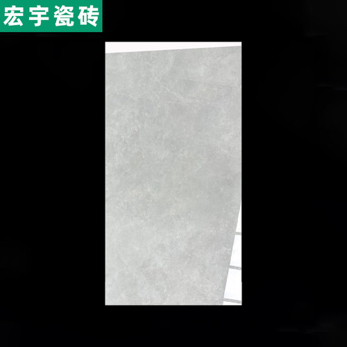 宏宇瓷砖750x1500通体大理石客厅亮光灰色地砖广东佛山防滑磁砖