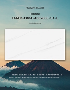 惠达瓷砖400x800陶瓷柔光砖素色微水泥仿古砖奶油风客厅防滑地砖