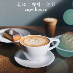 CUPSHOUSE知识分子猫耳朵咖啡店专业卡布拿铁拉花咖啡杯220/300ml