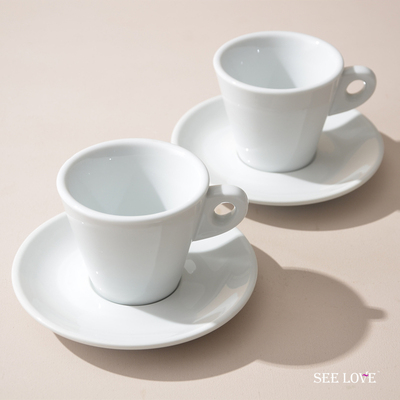 seelove专业出口厚卡布杯咖啡杯