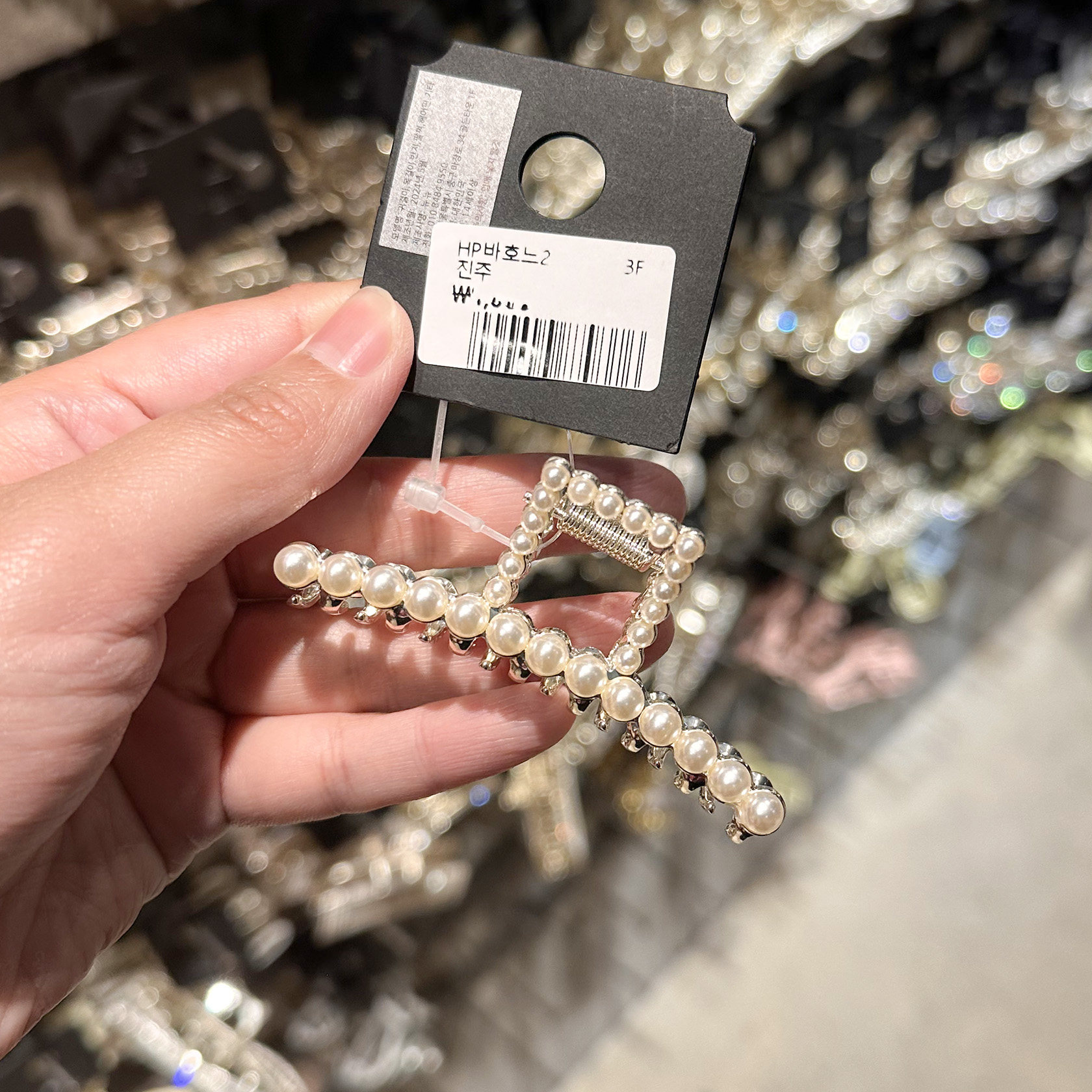 东大门nyunyu珍珠设计感韩国发夹