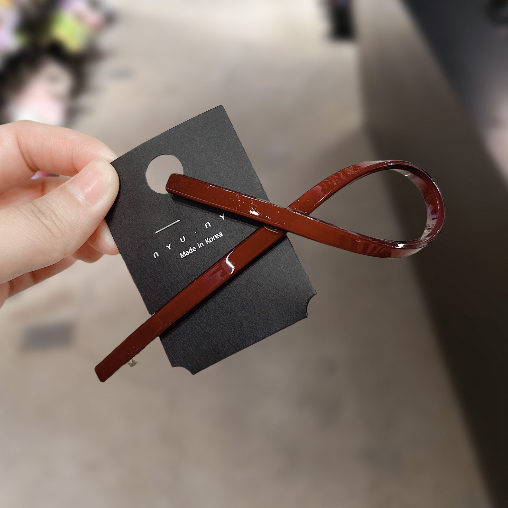 nyunyu新款结子弹簧夹后脑勺侧夹