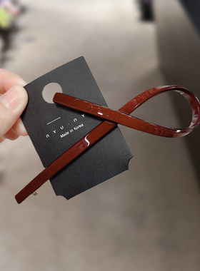 nyunyu夹子韩国东大门气质发夹后脑勺弹簧夹设计感碎发夹头饰发饰