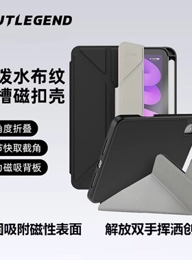JTLEGEND适用M5苹果2025款ipadpro11寸磁扣平板笔槽保护套12.9防摔支架壳air7/6/5全包硅胶10.9翻盖磁吸mini7