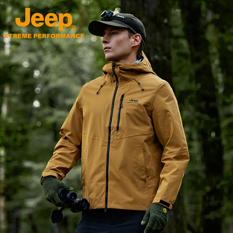 Jeep Xtreme Performance户外高端男士两层半冲锋衣J332094099