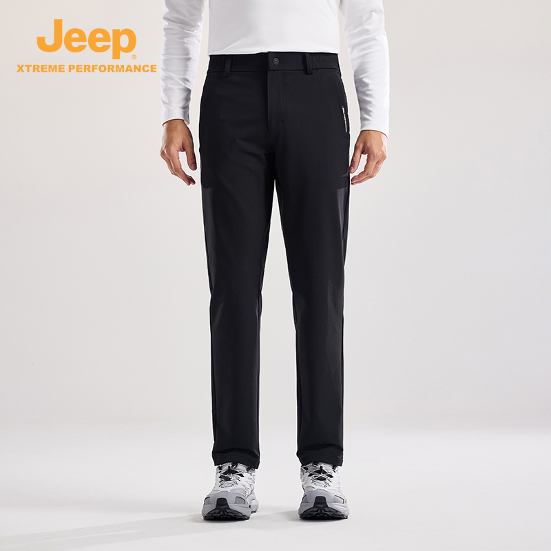 JeepXtreme Performance户外登山徒步裤男秋冬直筒男式休闲裤耐磨