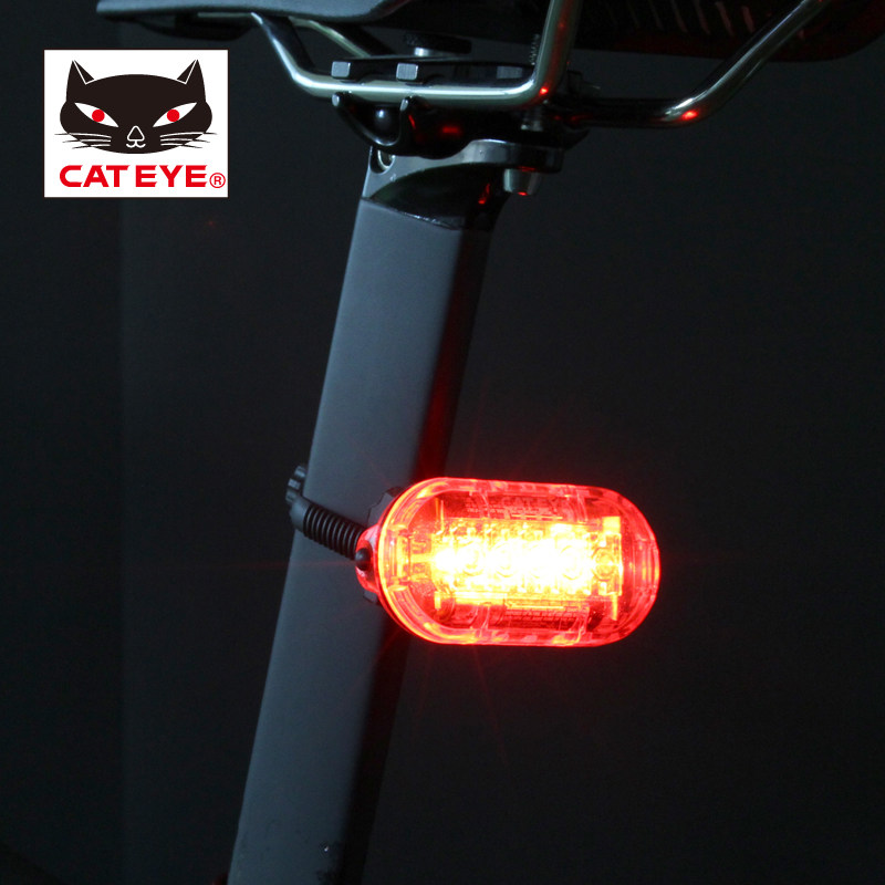 CATEYE猫眼尾灯山地公路自行车LED警示灯儿童单车骑行装备配件
