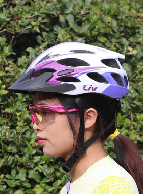 透气女山地公路自行车头盔捷安特