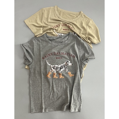 斑点狗印花短袖T恤女夏季