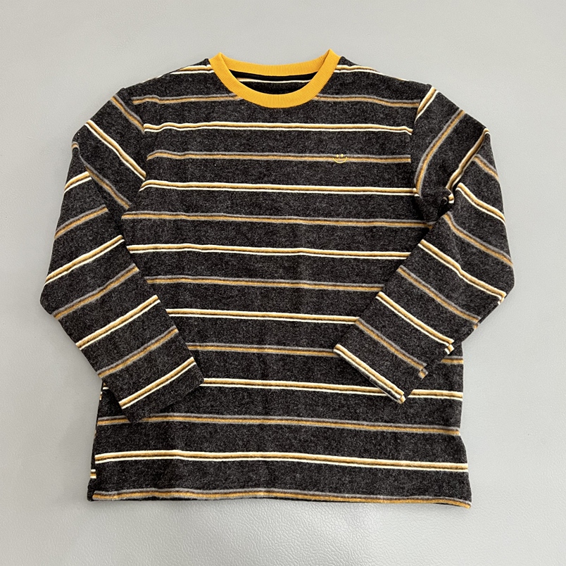 条纹毛针织衫宽松显瘦复古百搭