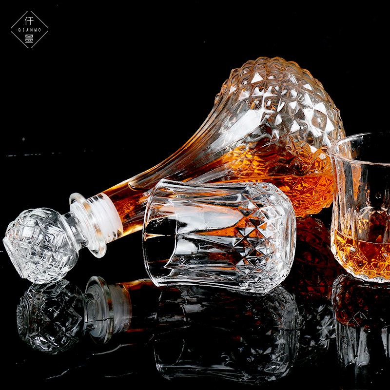 包邮欧式玻璃酒瓶XO空酒瓶红酒瓶葡萄酒瓶家用醒酒器分酒酒柜装饰