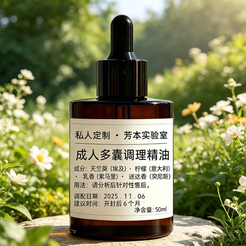私人定制成人多囊调理精油50ml芳本实验室配方修护滋养