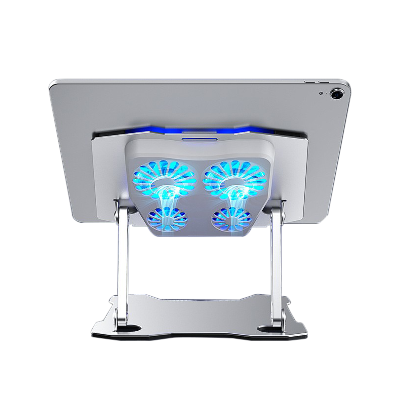 【超静音大风力】铝合金平板支架散热器吃鸡游戏支撑架涡轮散热折叠11寸多风扇2023电竞10.9金属架子12.9通用